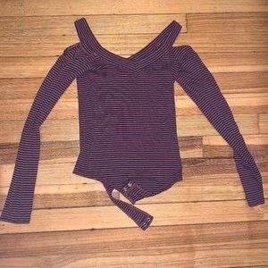 Express Striped Body Suit